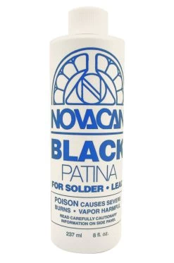 Stained Glass Deals Store 9 Novacan Black Patina For Lead And Solder - 8 Oz