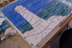 Lighthouse With Rocks Bevel Cluster -Stained Glass Deals Store 144747 20