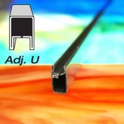 1/2" Adj U Zinc Came - 22 Lb Box