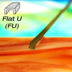 1/8" Flat U Brass Came - 22 Lb Box