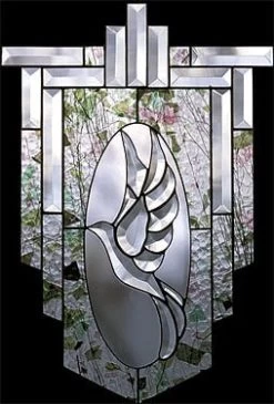 Dove Bevel Cluster - Faces Right 7 Dove Bevel Cluster - Faces Right -Stained Glass Deals Store 147005 20