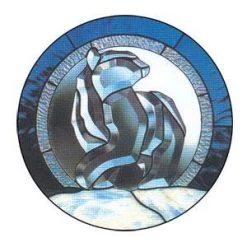 Polar Bear Bevel Cluster -Stained Glass Deals Store 147083 30
