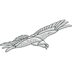 Soaring Eagle Glue Chip Bevel Cluster -Stained Glass Deals Store 147236 20