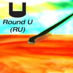 1/4" Round U Wide Channel Lead Came – 6 Ft Piece