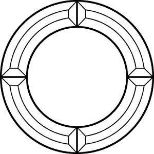 9" Circle Frame Bevel Cluster 2 9" Circle Frame Bevel Cluster - Image 2