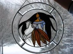 9" Circle Frame Bevel Cluster 9 9" Circle Frame Bevel Cluster -Stained Glass Deals Store 149804 40