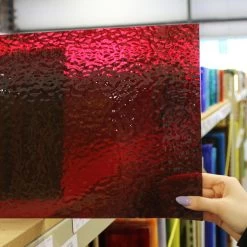 English Muffle Selenium Red -Stained Glass Deals Store 173798 40