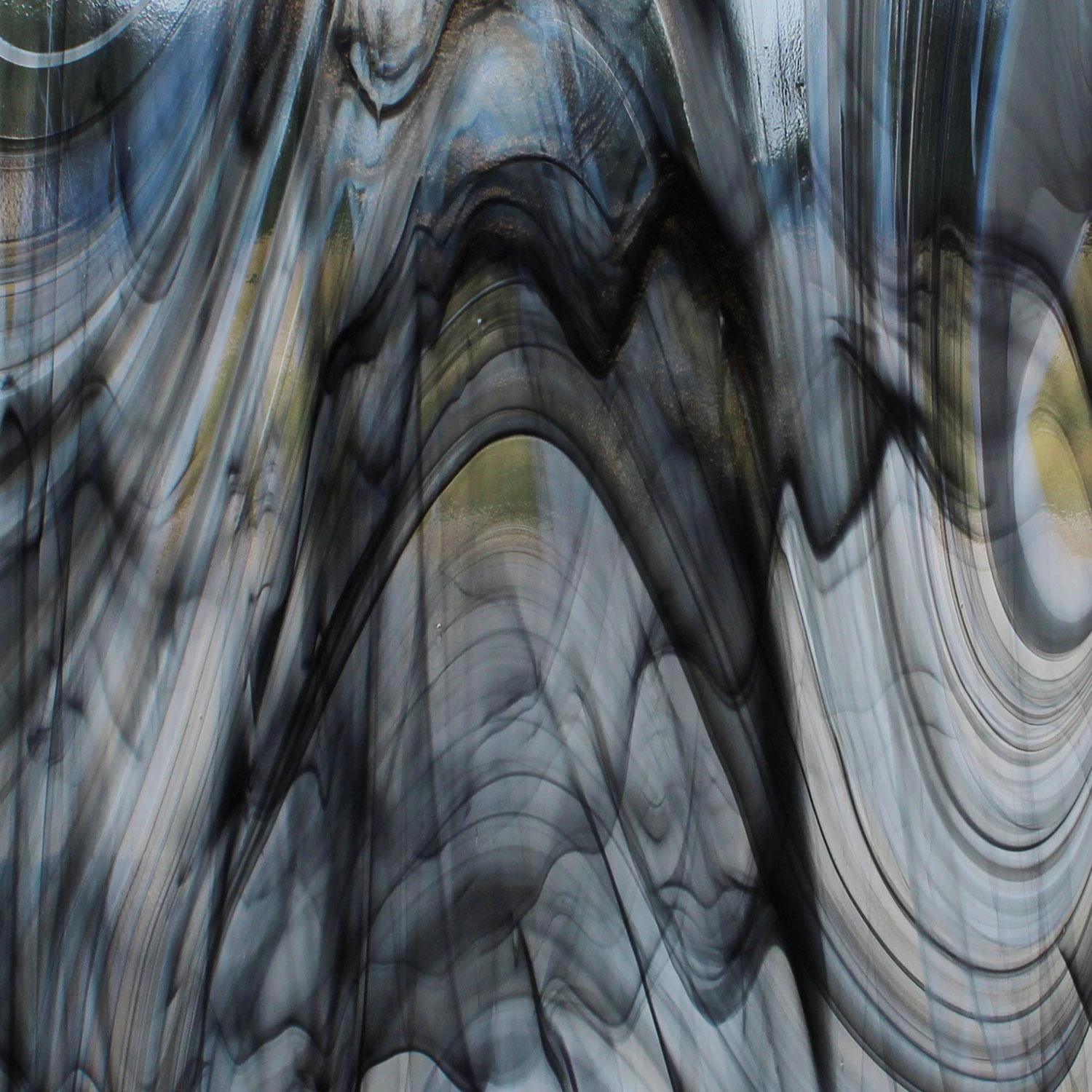 Oceanside Black, White On Clear Baroque 1 Oceanside Black, White On Clear Baroque