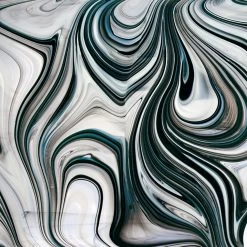 Oceanside Black, White On Clear Baroque 5 Oceanside Black, White On Clear Baroque -Stained Glass Deals Store 174907 20