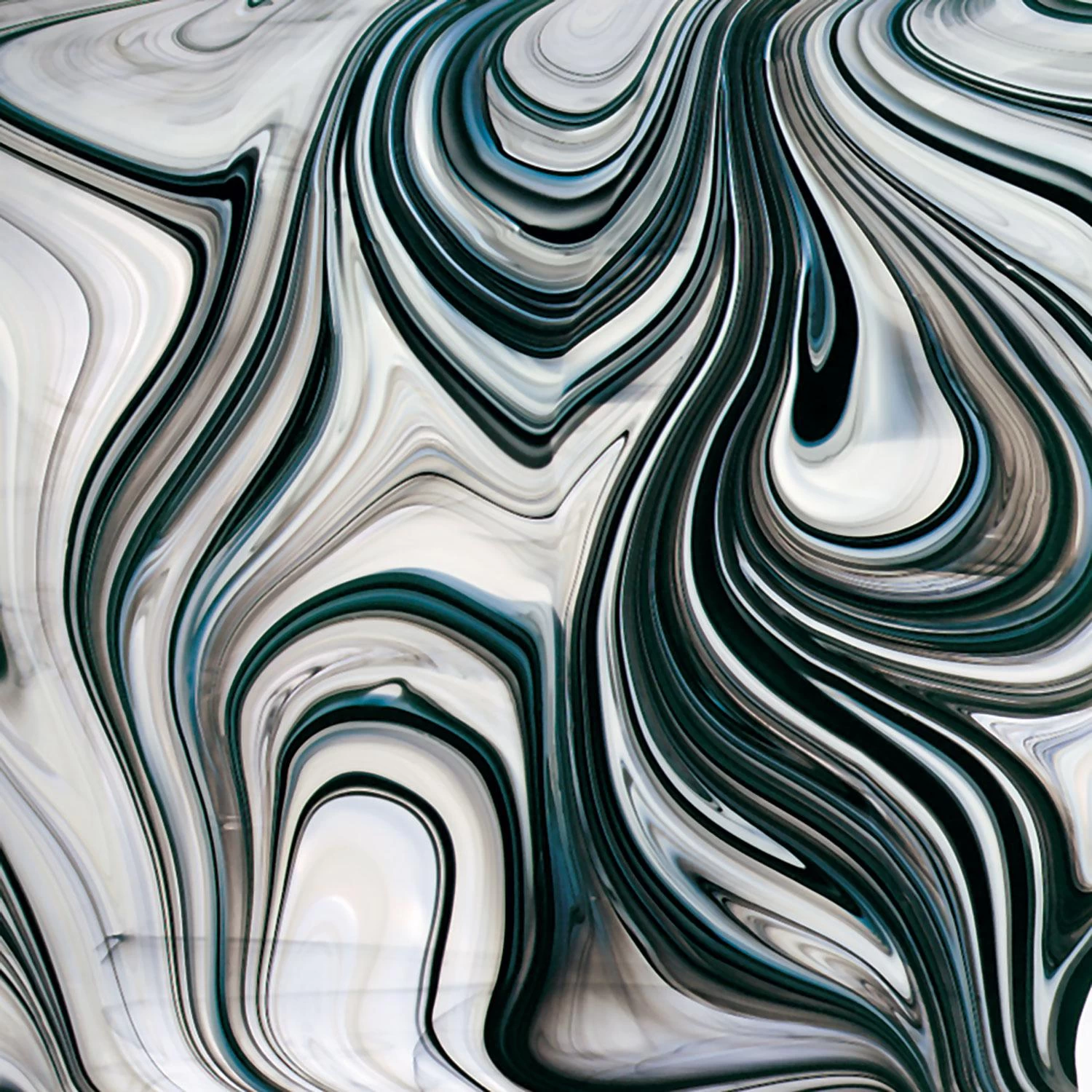 Oceanside Black, White On Clear Baroque 3 Oceanside Black, White On Clear Baroque - Image 3