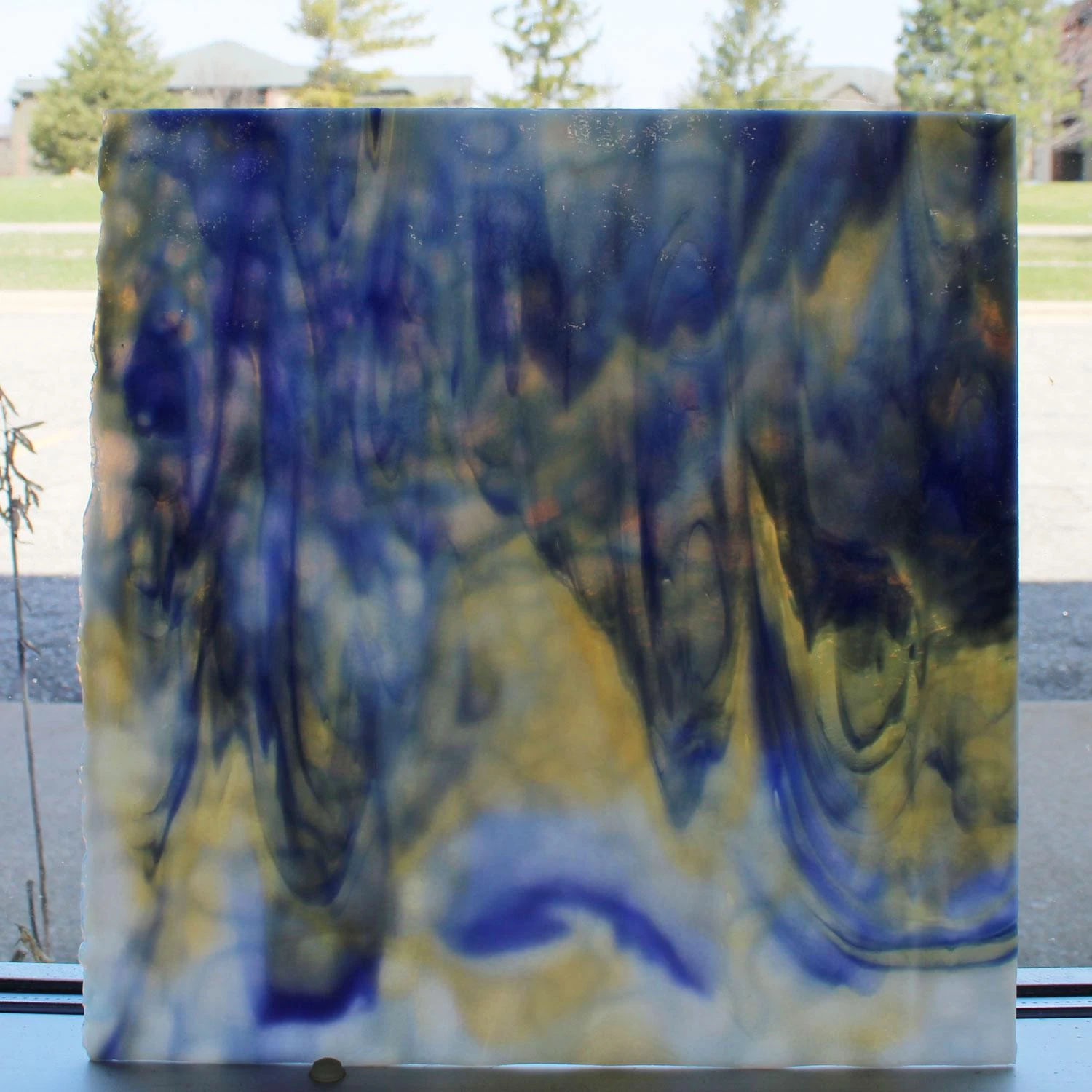 Youghiogheny White, Cobalt Blue, Amber Mottle 2 Youghiogheny White, Cobalt Blue, Amber Mottle - Image 2