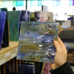 Youghiogheny White, Cobalt Blue, Amber Mottle 11 Youghiogheny White, Cobalt Blue, Amber Mottle -Stained Glass Deals Store 176321 40