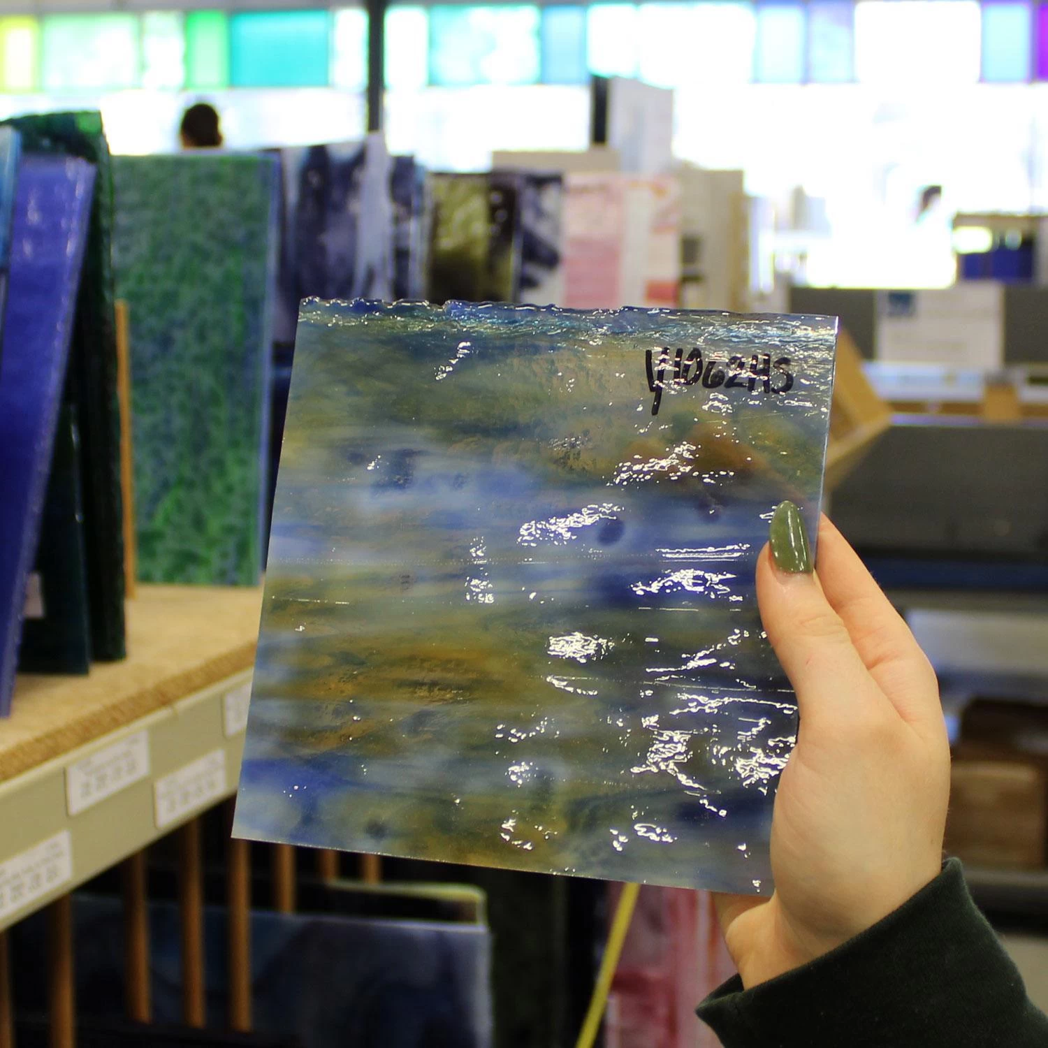 Youghiogheny White, Cobalt Blue, Amber Mottle 5 Youghiogheny White, Cobalt Blue, Amber Mottle - Image 5