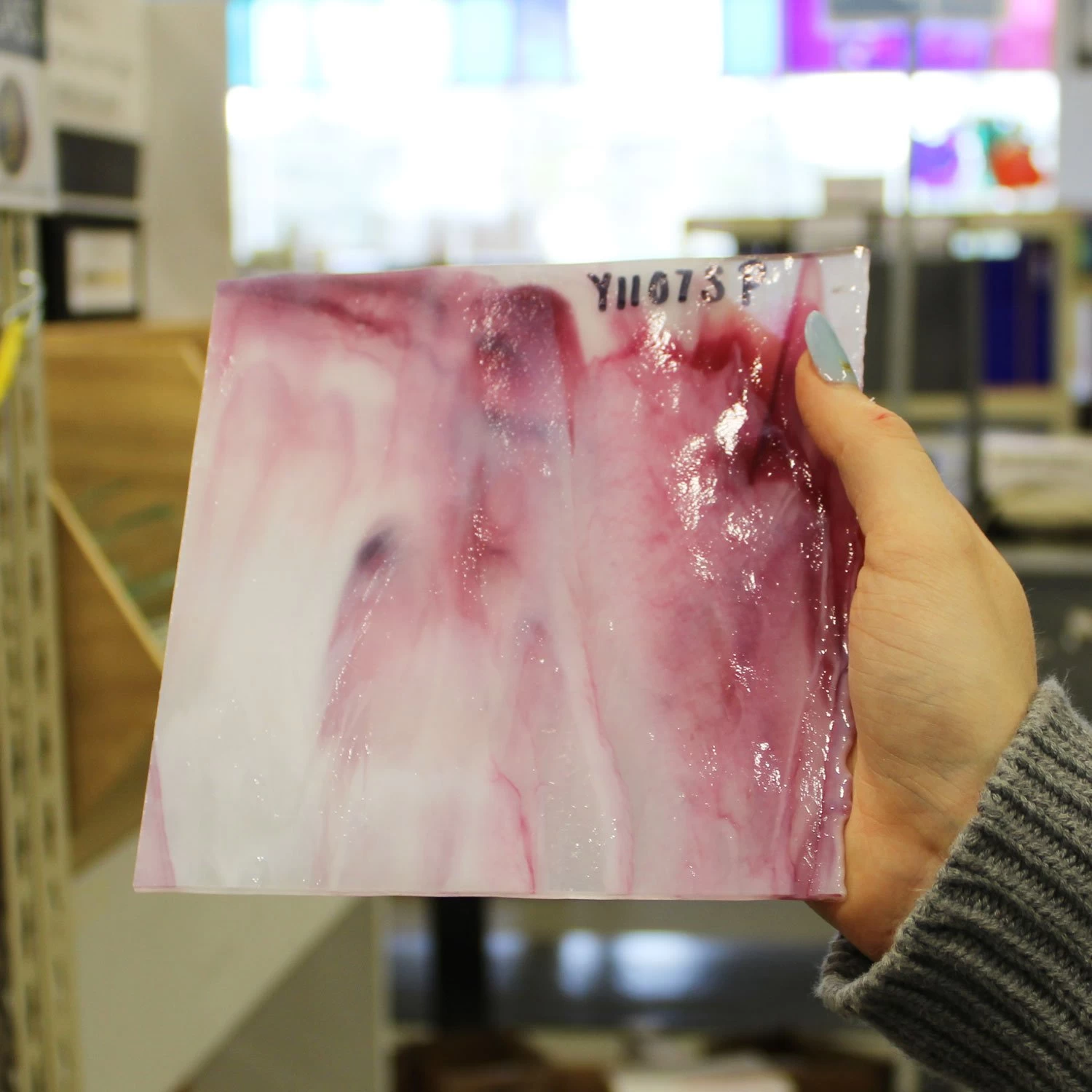 Youghiogheny White And Gold Pink Stipple 6 Youghiogheny White And Gold Pink Stipple - Image 6