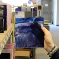 Youghiogheny Blue, Purple, Ice White Stipple 14 Youghiogheny Blue, Purple, Ice White Stipple -Stained Glass Deals Store 176397 50