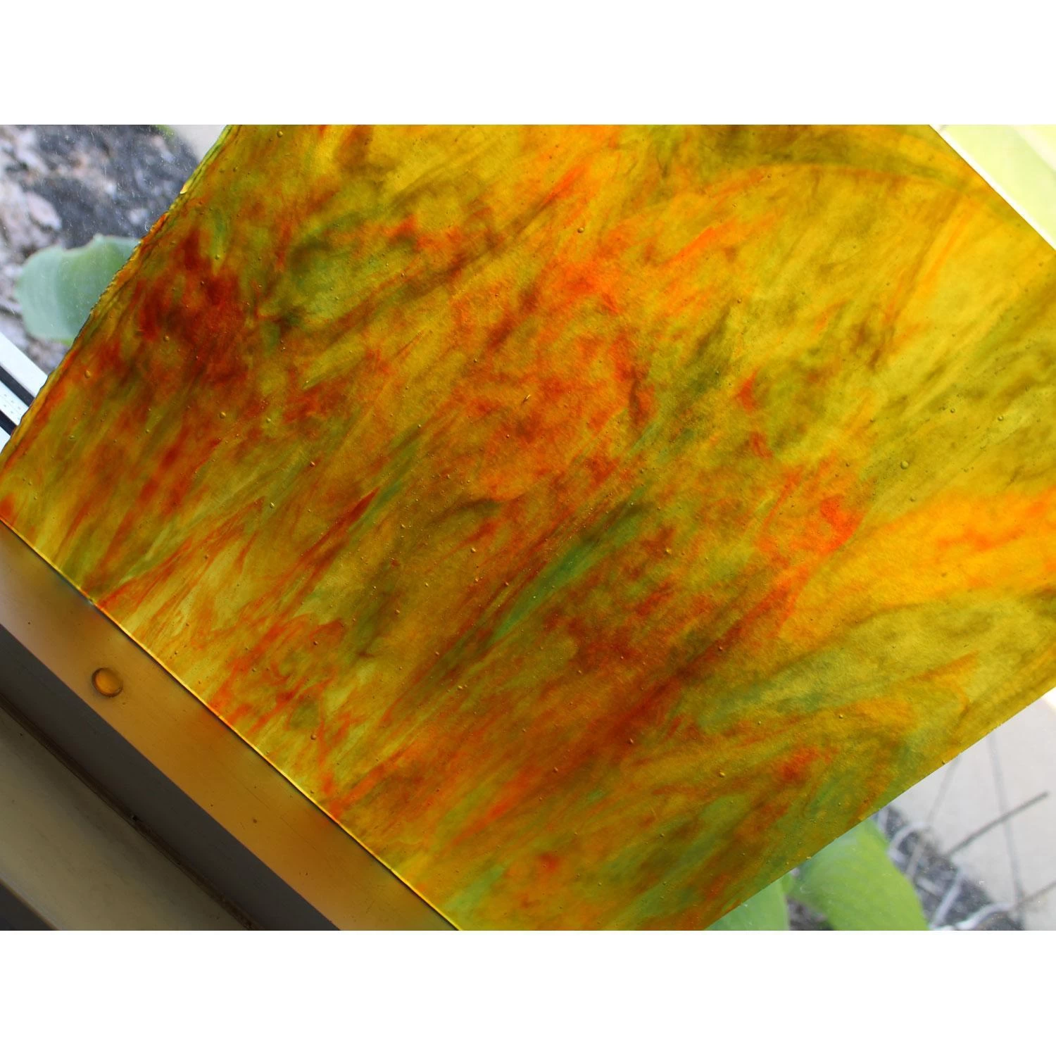 Youghiogheny Yellow, Red, Green Stipple 4 Youghiogheny Yellow, Red, Green Stipple - Image 4