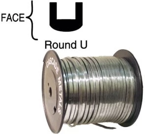 1/4" Round U Wide Channel Lead Came – 15 Lbs Spool 1 1/4" Round U Wide Channel Lead Came – 15 Lbs Spool