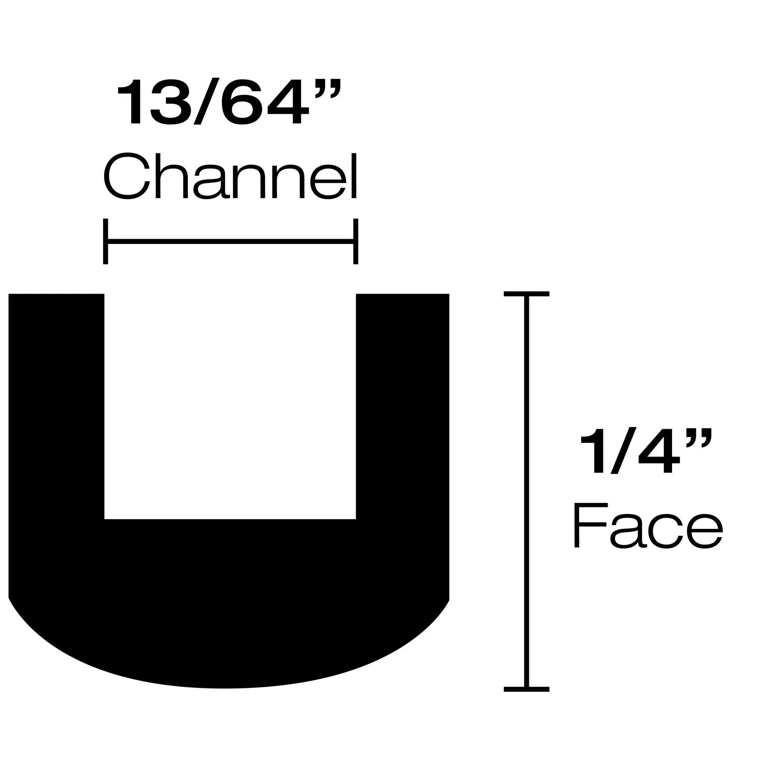 1/4" Round U Wide Channel Lead Came – 15 Lbs Spool 2 1/4" Round U Wide Channel Lead Came – 15 Lbs Spool - Image 2