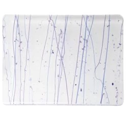 Bullseye Neo-Lavender, Purple And Cobalt Blue On Clear Mardi Gras - 90 COE -Stained Glass Deals Store 187591 50