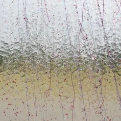 Bullseye Cranberry And Purple On Clear Mardi Gras - 90 COE