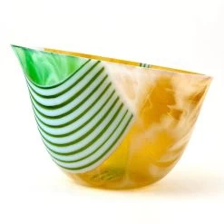 Bullseye Medium Amber, White Streaky - 90 COE -Stained Glass Deals Store 190145 50