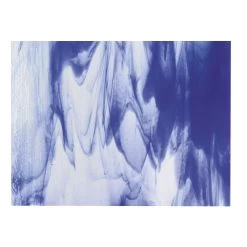 Bullseye Clear, Cobalt Streaky - 90 COE -Stained Glass Deals Store 190346 20