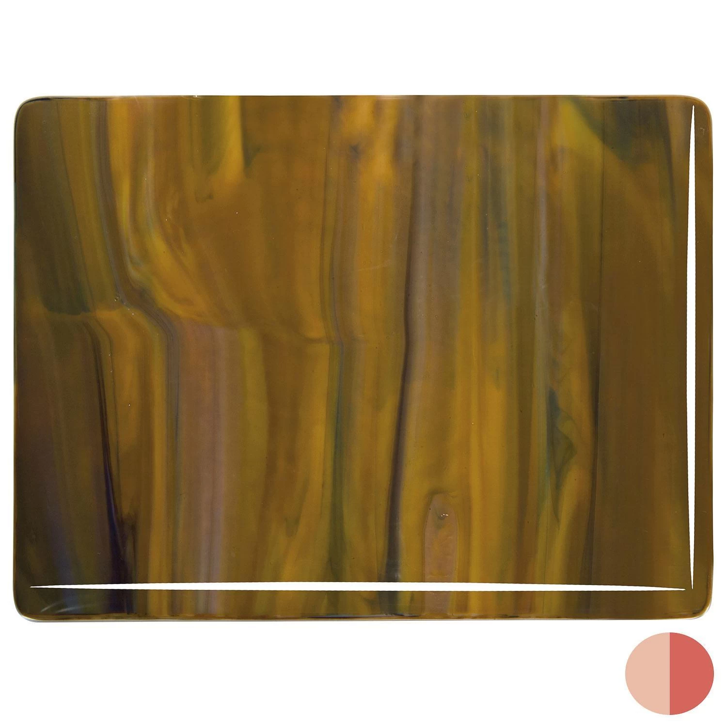 Bullseye Woodland Brown Opal, Ivory, Black Striker Streaky - 90 COE 2 Bullseye Woodland Brown Opal, Ivory, Black Striker Streaky - 90 COE - Image 2