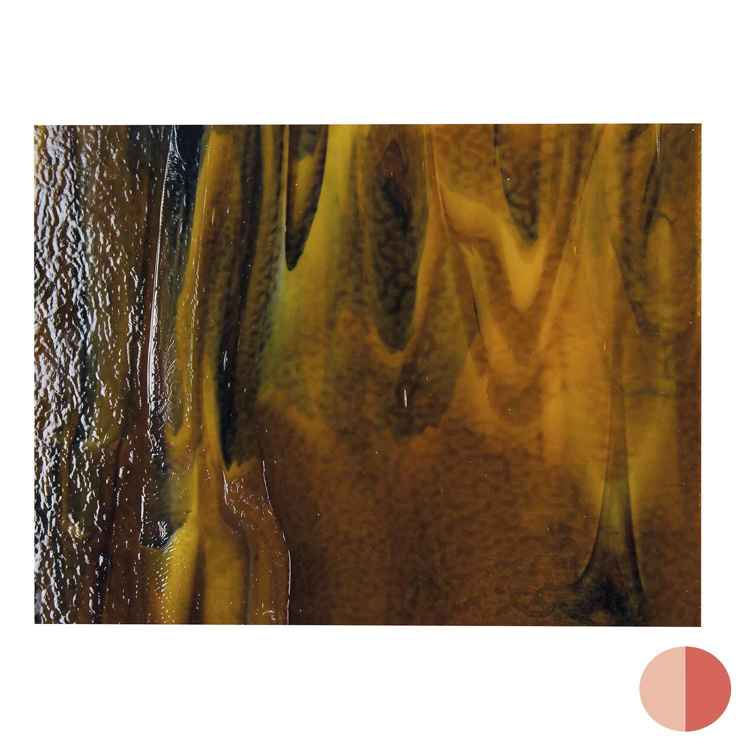 Bullseye Woodland Brown Opal, Ivory, Black Striker Streaky - 90 COE 3 Bullseye Woodland Brown Opal, Ivory, Black Striker Streaky - 90 COE - Image 3