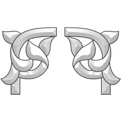 Elegant Corners Bevel Cluster - Set Of 2