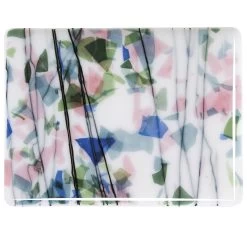 Bullseye Blue, Green, Aqua And Pink On White Fracture-Streamer - 90 COE 14 Bullseye Blue, Green, Aqua And Pink On White Fracture-Streamer - 90 COE -Stained Glass Deals Store 192844 60