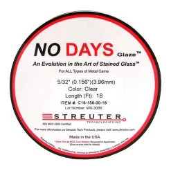 5/32" Clear No Days Glaze -Stained Glass Deals Store 193216 60