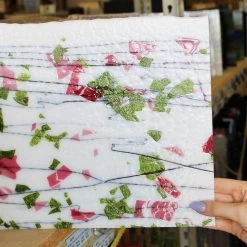 Bullseye Spring Green, Deep Pink And Black On White Fracture-Streamer - 90 COE 15 Bullseye Spring Green, Deep Pink And Black On White Fracture-Streamer - 90 COE -Stained Glass Deals Store 193293 50