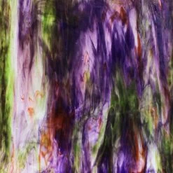 Youghiogheny Ice White, Green, Purple And Peach Gold Stipple