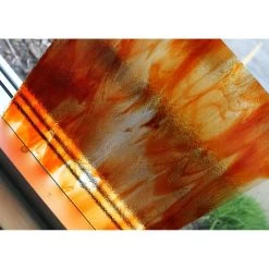 Uro Grenadine Red On Clear Streaky - 96 COE -Stained Glass Deals Store 195468 40