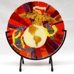 Uro Grenadine Red On Clear Streaky - 96 COE -Stained Glass Deals Store 195468 50