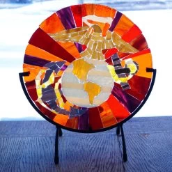 Uro Grenadine Red On Clear Streaky - 96 COE -Stained Glass Deals Store 195468 60