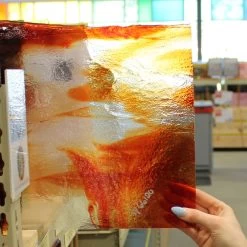 Uro Grenadine Red On Clear Streaky - 96 COE -Stained Glass Deals Store 195468 90