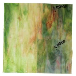 Youghiogheny Ice White Pink, Green And Silver Yellow Stipple -Stained Glass Deals Store 195926 60