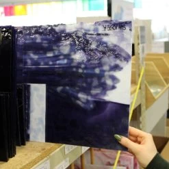 Youghiogheny Lavender Opal And White High Strike Mottle 11 Youghiogheny Lavender Opal And White High Strike Mottle -Stained Glass Deals Store 195971 40