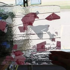 Bullseye Light Pink And White On Clear Fracture-Streamers - 90 COE -Stained Glass Deals Store 198532 40