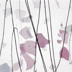 Bullseye Light Pink And White On Clear Fracture-Streamers - 90 COE -Stained Glass Deals Store 198532 60