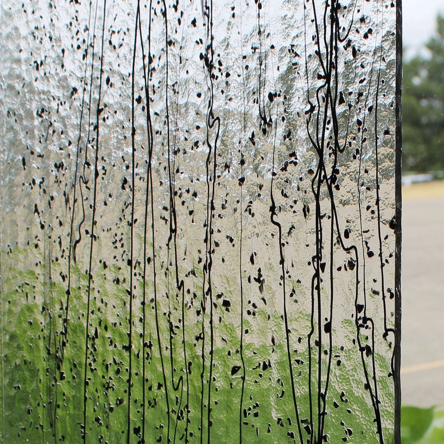 Bullseye Black On Clear Mardi Gras - 90 COE 3 Bullseye Black On Clear Mardi Gras - 90 COE - Image 3