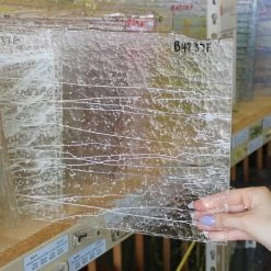 Bullseye Vanilla And White On Clear Mardi Gras - 90 COE -Stained Glass Deals Store 198543 40