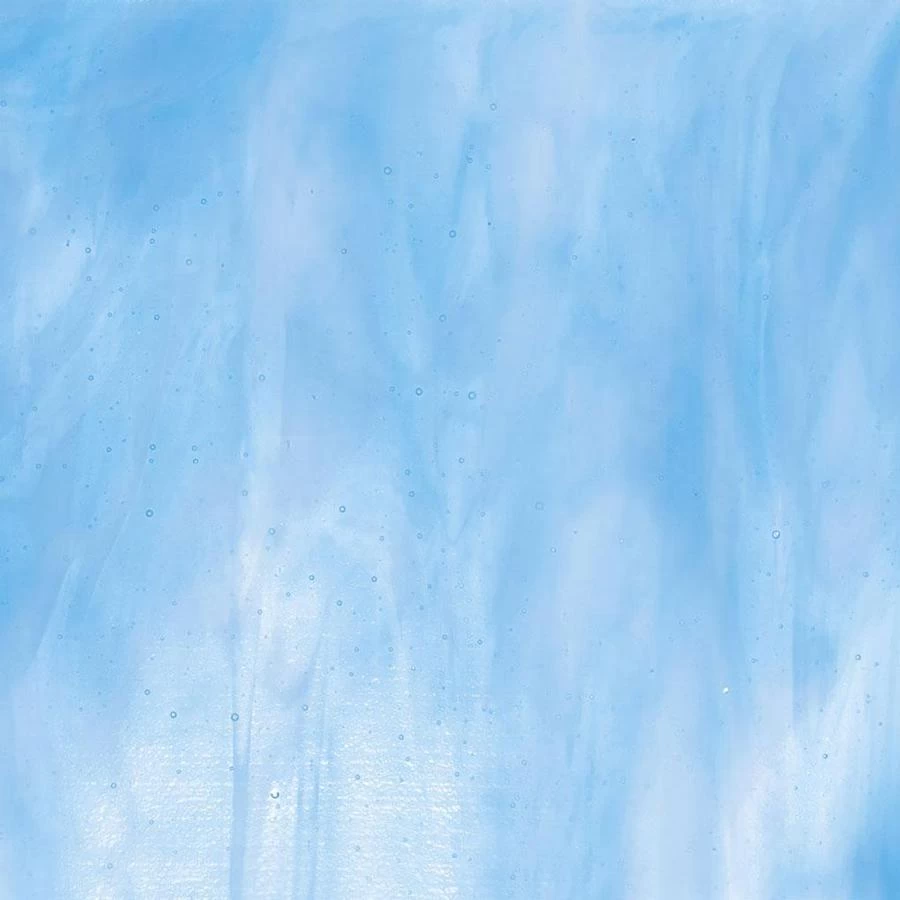 Bullseye Clear, Turquoise Blue, White Streaky - 90 COE 1 Bullseye Clear, Turquoise Blue, White Streaky - 90 COE