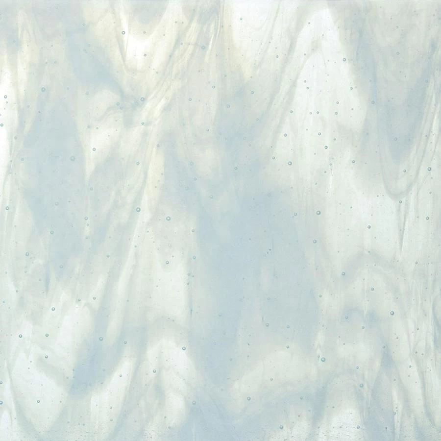 Bullseye Aqua Blue Tint, White Streaky - 90 COE 1 Bullseye Aqua Blue Tint, White Streaky - 90 COE