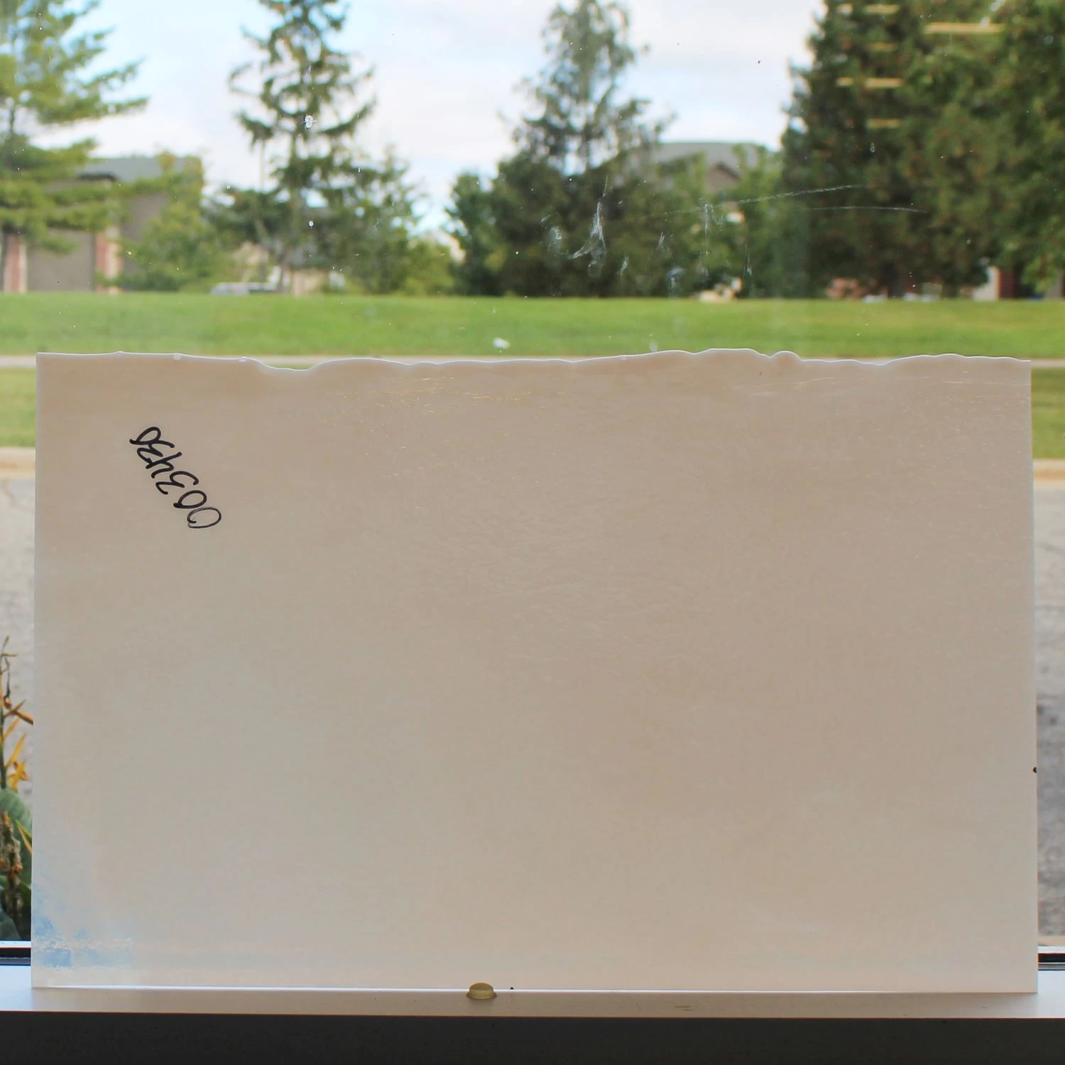 Bullseye Light Peach Cream Opal Double Rolled - 90 COE 4 Bullseye Light Peach Cream Opal Double Rolled - 90 COE - Image 4