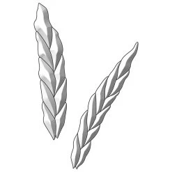 Harvest Grain Clear Bevel Cluster