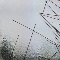 Bullseye Black Chopstix On Clear Rainbow Iridized - 90 COE