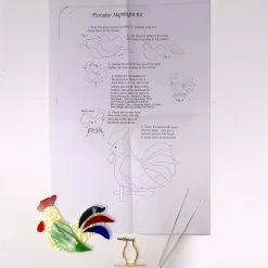 Pre-Cut Rooster Night Light Kit -Stained Glass Deals Store 212772 20