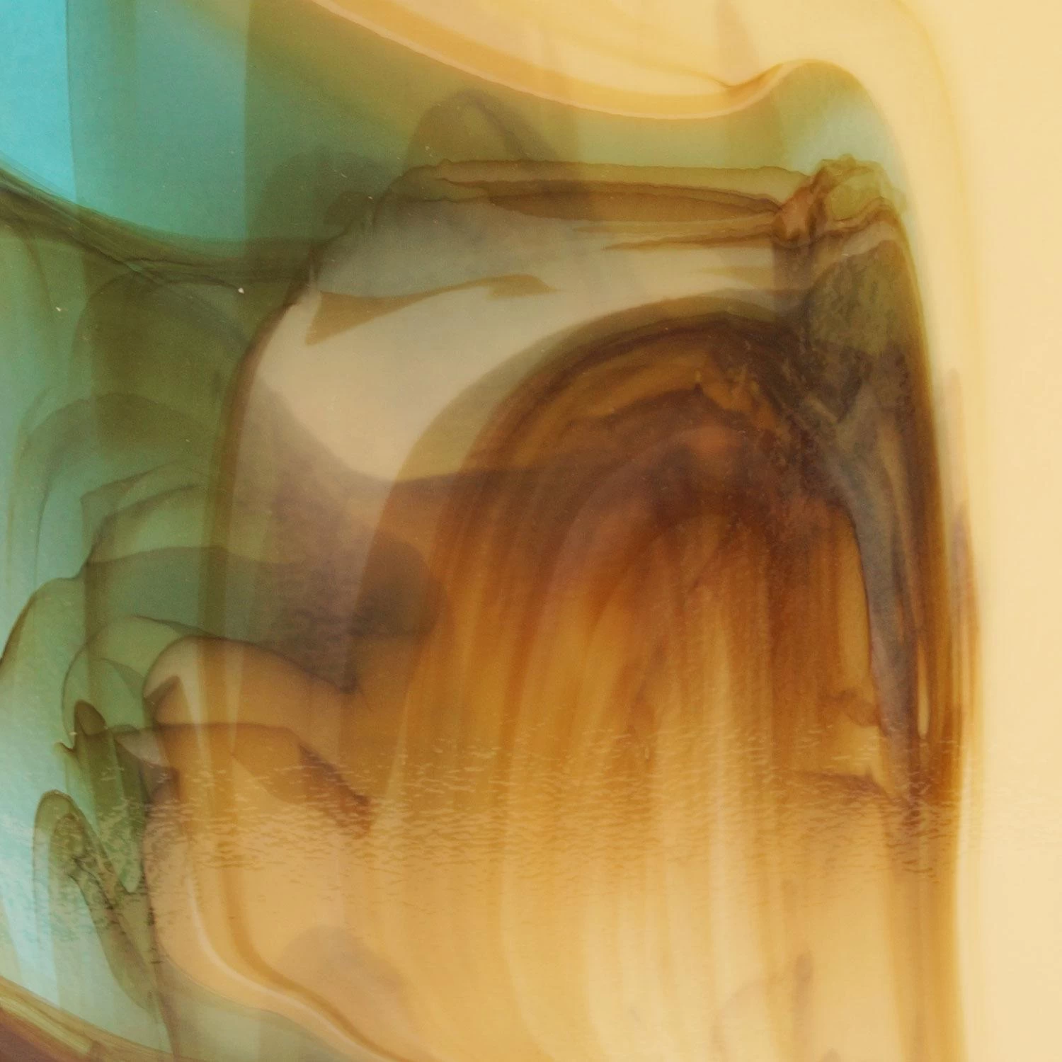 Bullseye French Vanilla, Light Turquoise Blue Infusion - 90 COE 3 Bullseye French Vanilla, Light Turquoise Blue Infusion - 90 COE - Image 3